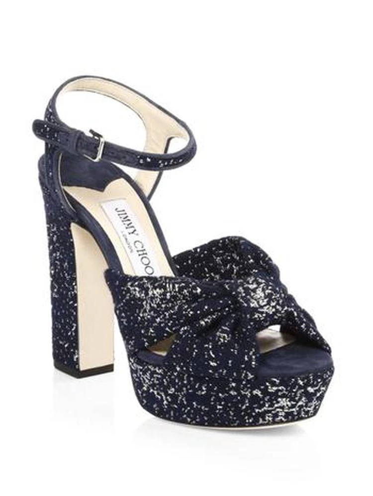 商品Jimmy Choo|Heloise Jacquard Platform Sandals,价格¥2623,第1张图片