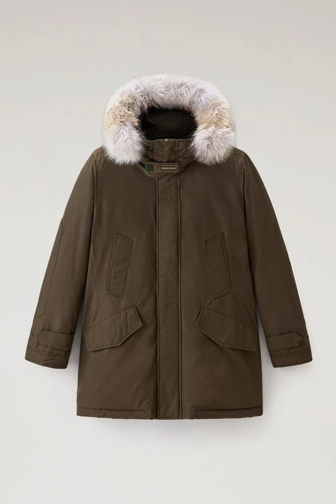 商品Woolrich|Polar Parka in Ramar Cloth with High Collar and Fur Trim - Men - Gray,价格¥5795,第1张图片