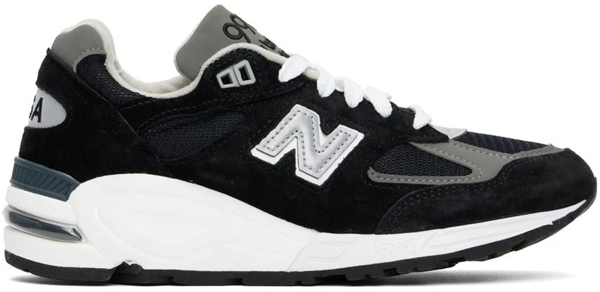 商品New Balance|Black Made in USA 990v2 Sneakers,价格¥1578,第1张图片