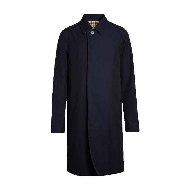 商品[国内直发] Burberry|BURBERRY 男士蓝色棉质大衣 8018812,价格¥8766,第1张图片