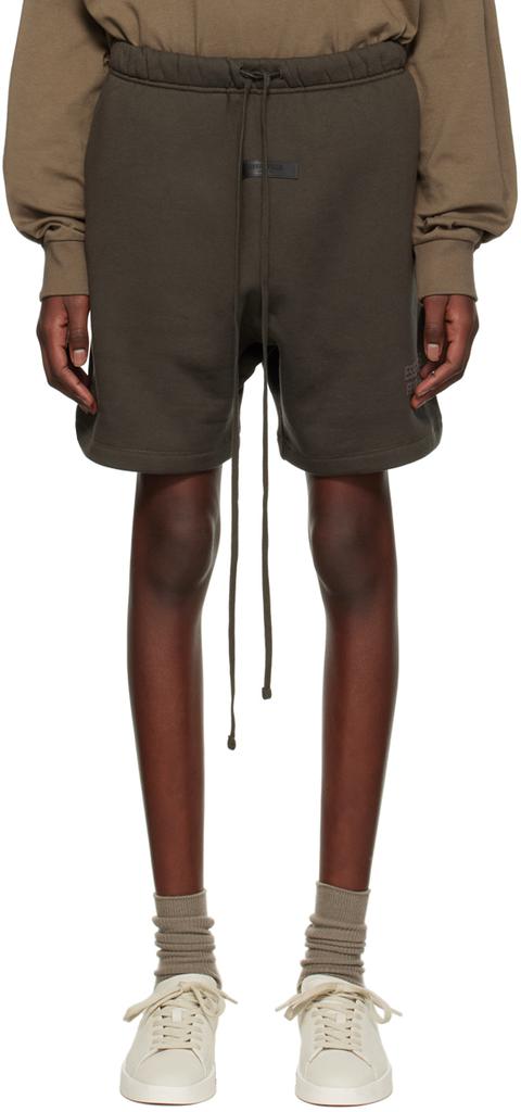 Gray Flocked Shorts商品第1张图片规格展示