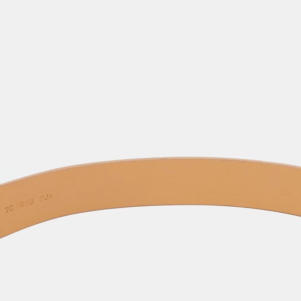 商品[二手商品] Fendi|Fendi Beige Leather FF Logo Buckle Belt 100 CM,价格¥851,第4张图片详细描述