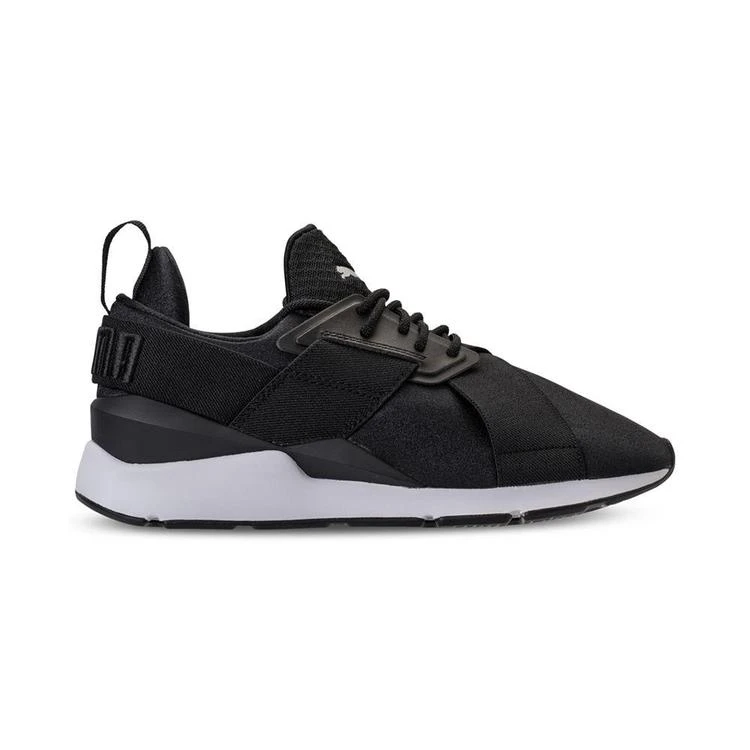 商品Puma|Women's Muse Satin EP Casual Sneakers from Finish Line,价格¥361,第2张图片详细描述