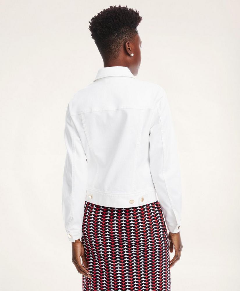 商品Brooks Brothers|Stretch Cotton Twill Denim Jacket,价格¥518,第6张图片详细描述