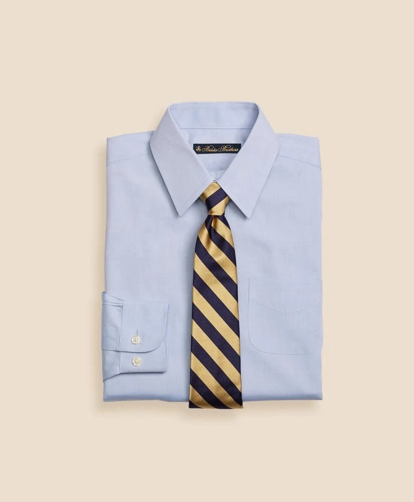 商品Brooks Brothers|Boys Non-Iron Supima® Pinpoint Cotton Forward Point Dress Shirt,价格¥445,第1张图片