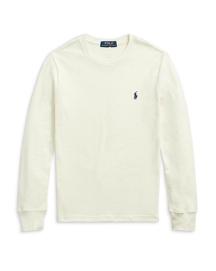 商品Ralph Lauren|Boys' Long Sleeve Waffle Cotton Tee - Little Kid, Big Kid,价格¥248,第1张图片