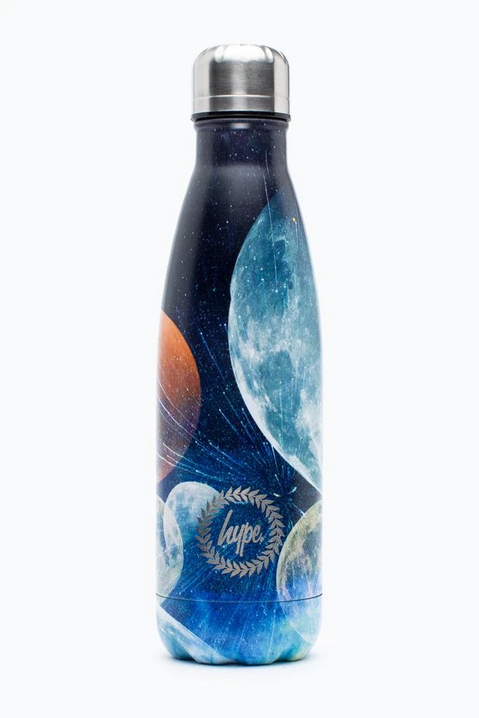 商品HYPE ACCESSORIES|HYPE BLACK PLANET METAL WATER BOTTLE,价格¥168,第1张图片