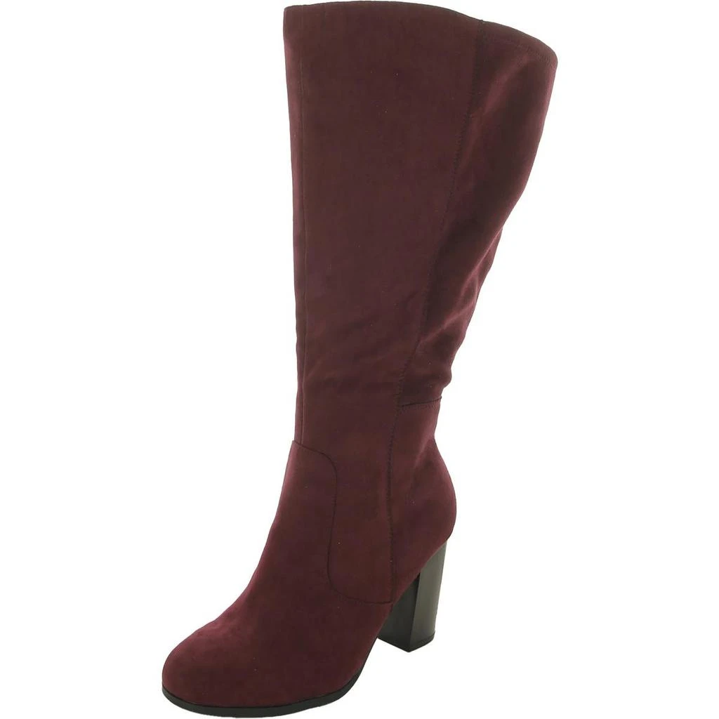 商品Style & Co|Style & Co. Womens Addyy Microsuede Pull On Knee-High Boots,价格¥92,第2张图片详细描述