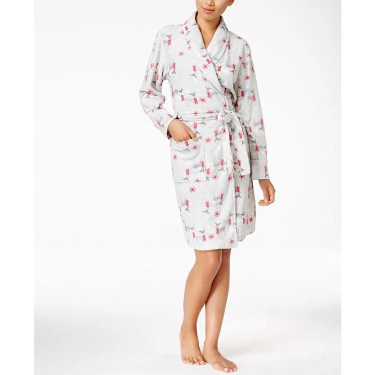 商品Charter Club|Fleece Short Robe, Only at Macy's,价格¥74,第2张图片详细描述