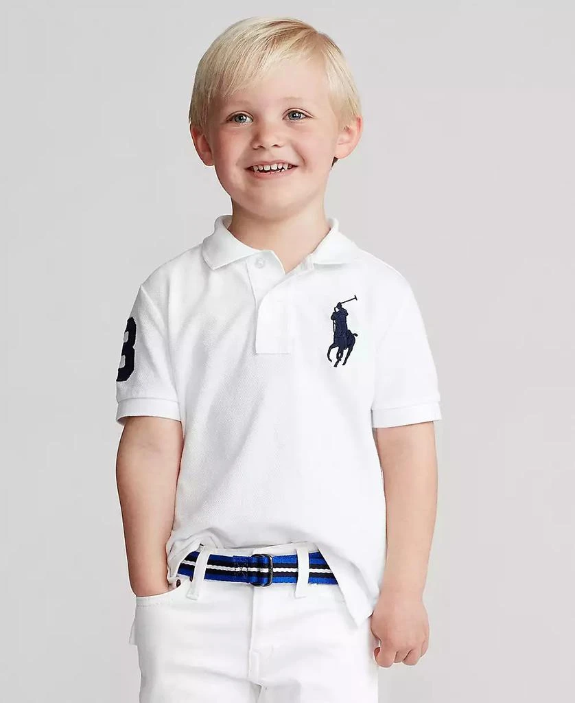 商品Ralph Lauren|Toddler and Little Boys Big Pony Cotton Mesh Polo,价格¥418,第1张图片