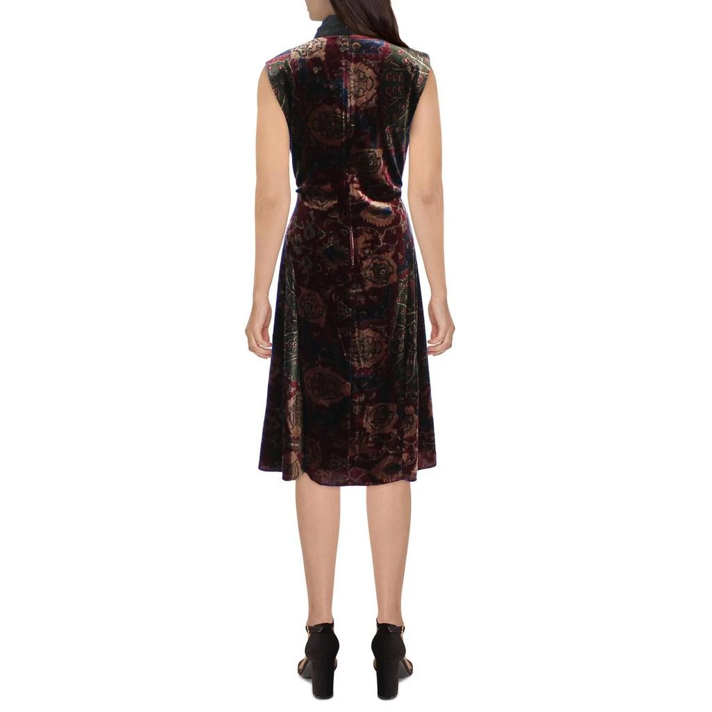 商品Ralph Lauren|Lauren Ralph Lauren Womens Plus Velvet Printed Cocktail and Party Dress,价格¥279,第2张图片详细描述