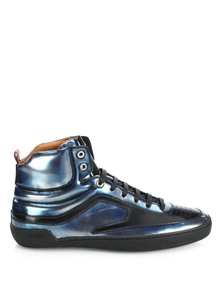 商品Bally|Etra Brushed Leather High-Top Sneakers,价格¥2473,第5张图片详细描述