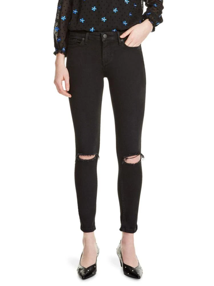 商品Maje|Maje - Priska Embroidered Distressed Skinny Jeans,价格¥570,第1张图片