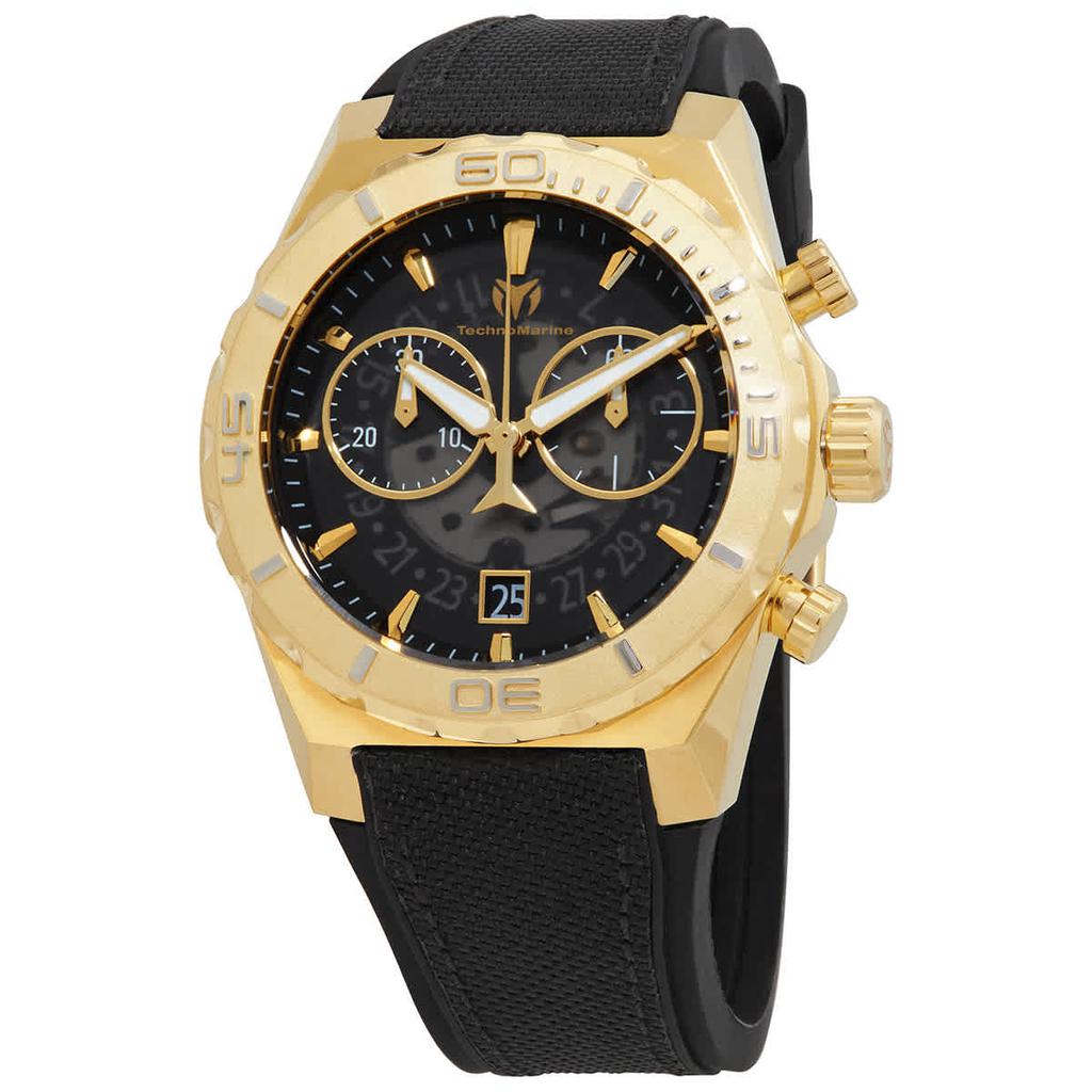 Reef Chronograph Quartz Black Dial Mens Watch TM-519008商品第1张图片规格展示