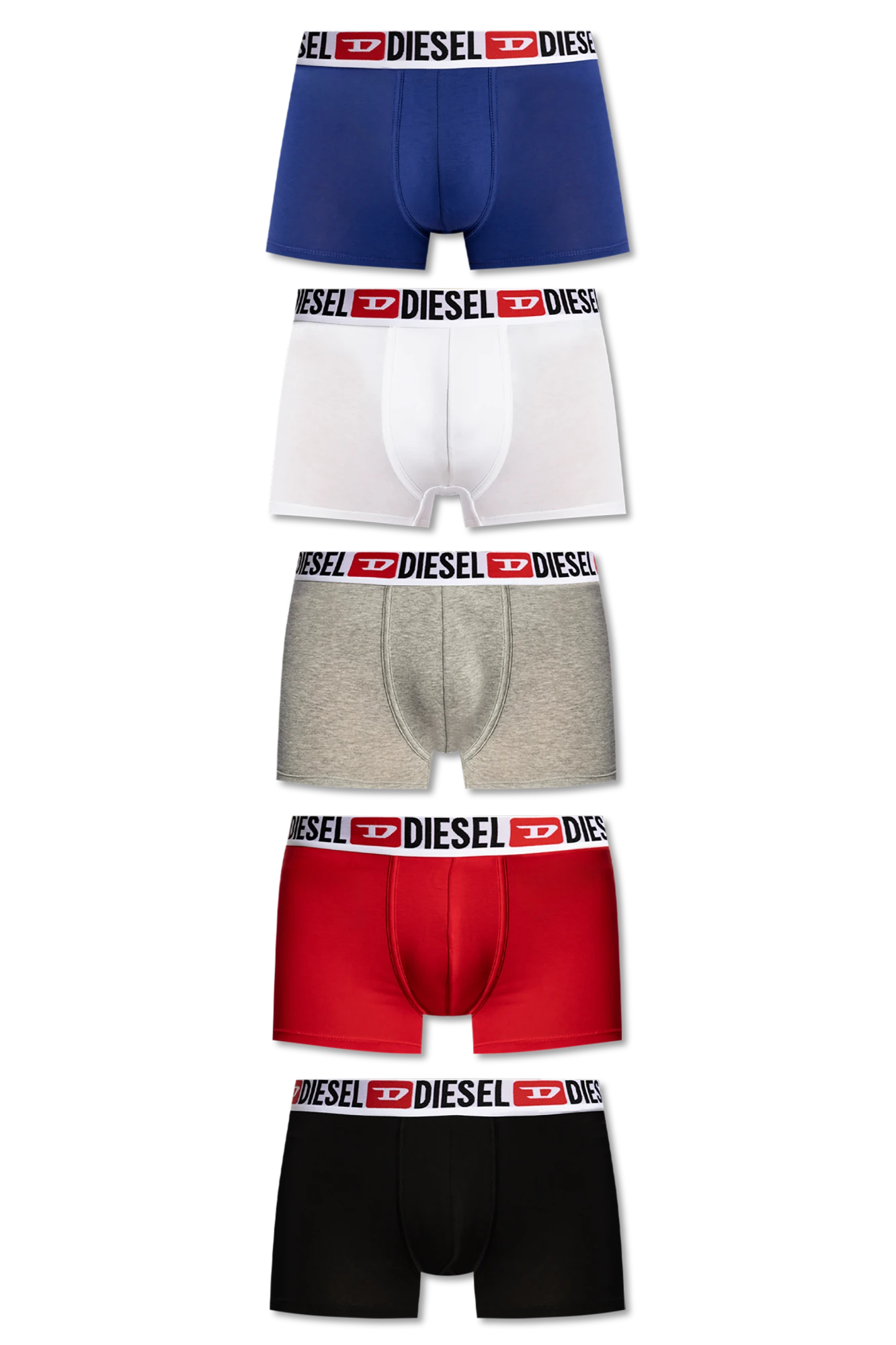 商品【商品预售7天】 Diesel|Diesel 男士内裤 UMBXDAMIENFIVEPACK00SUAG0DDAIE6826 蓝色,价格¥471 描述