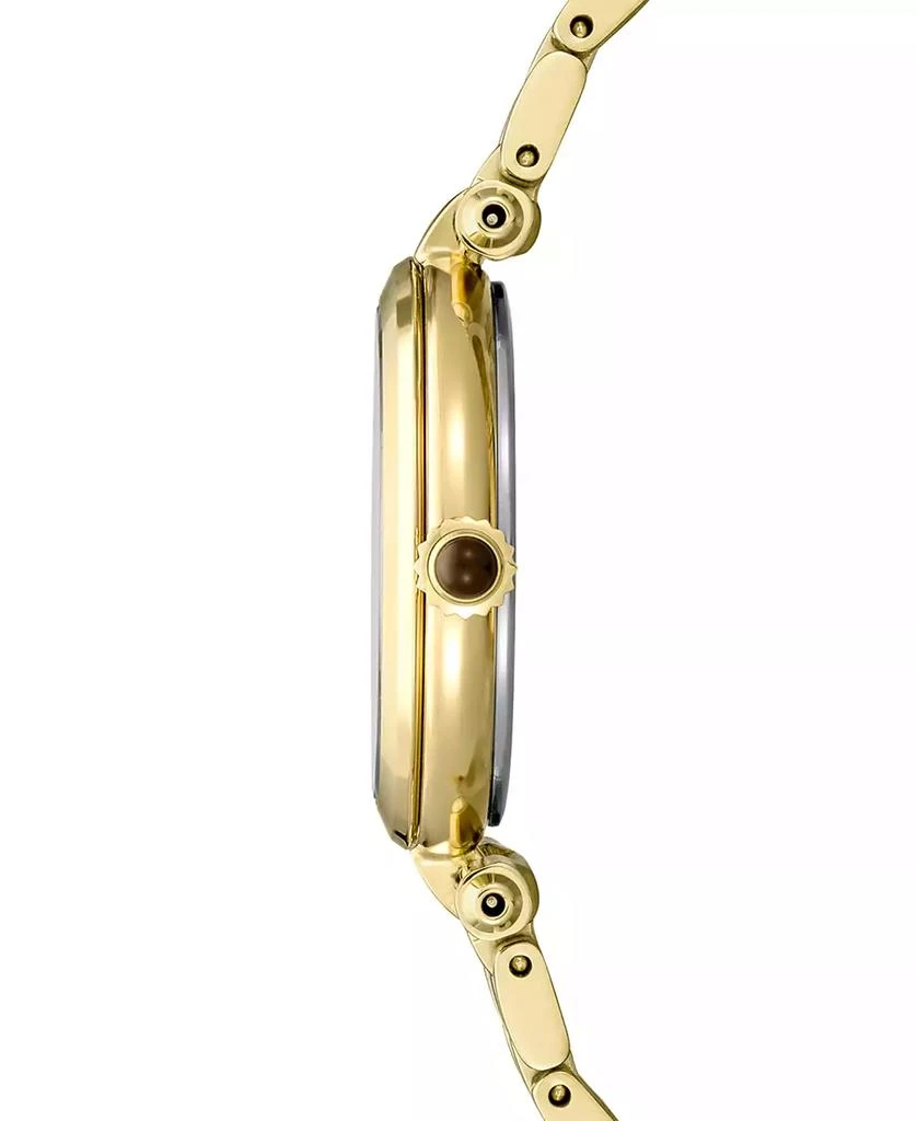 商品Seiko|Women's Diamond (1/8 ct. t.w.) Gold-Tone Stainless Steel Bracelet Watch 30mm,价格¥3144,第2张图片详细描述