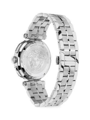 商品Versace|45MM Stainless Steel Chronograph Bracelet Watch,价格¥4777,第5张图片详细描述