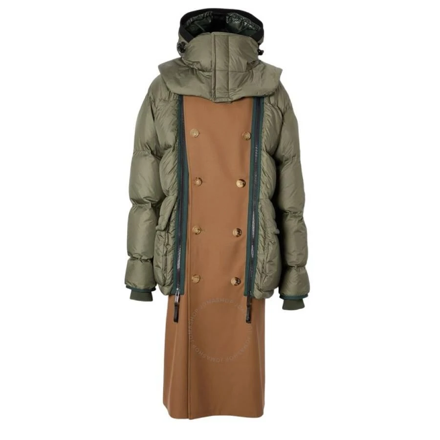 商品Burberry|Dark Walnut Sleeveless Wool Trench Coat With Detachable Puffer,价格¥6686,第1张图片