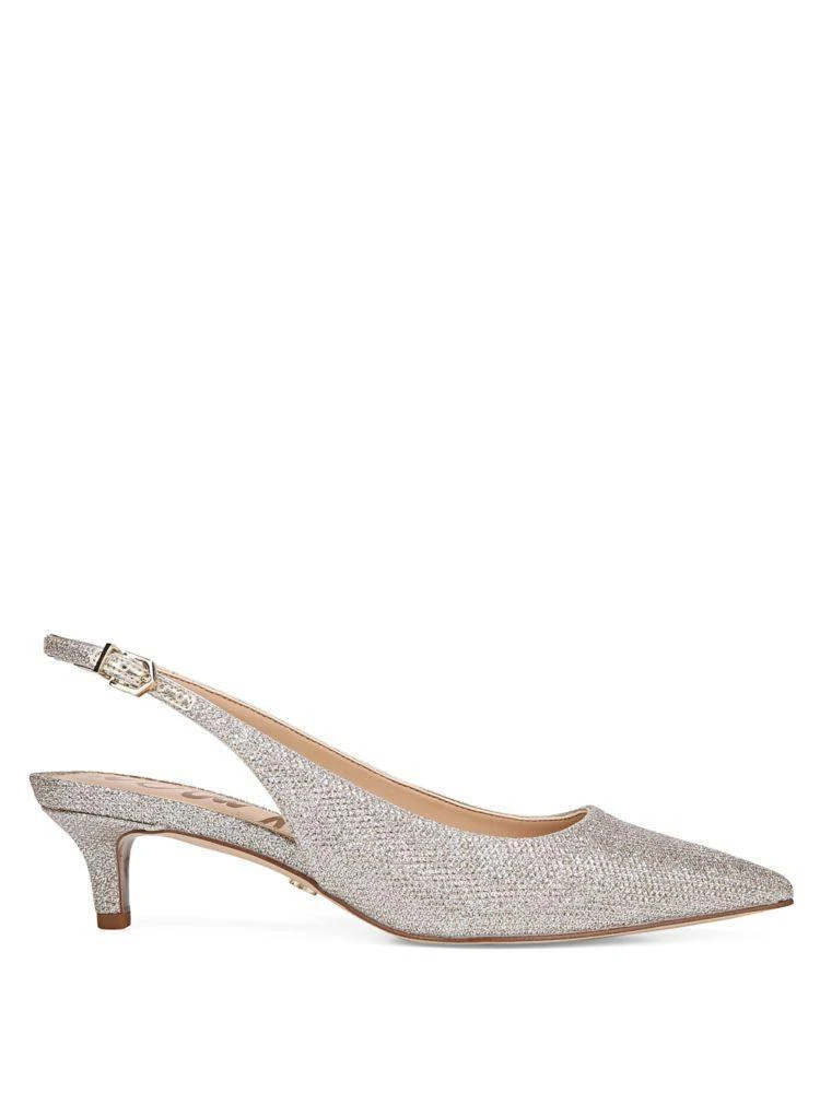 商品Sam Edelman|Ludlow Metallic Slingback Pumps,价格¥499,第3张图片详细描述