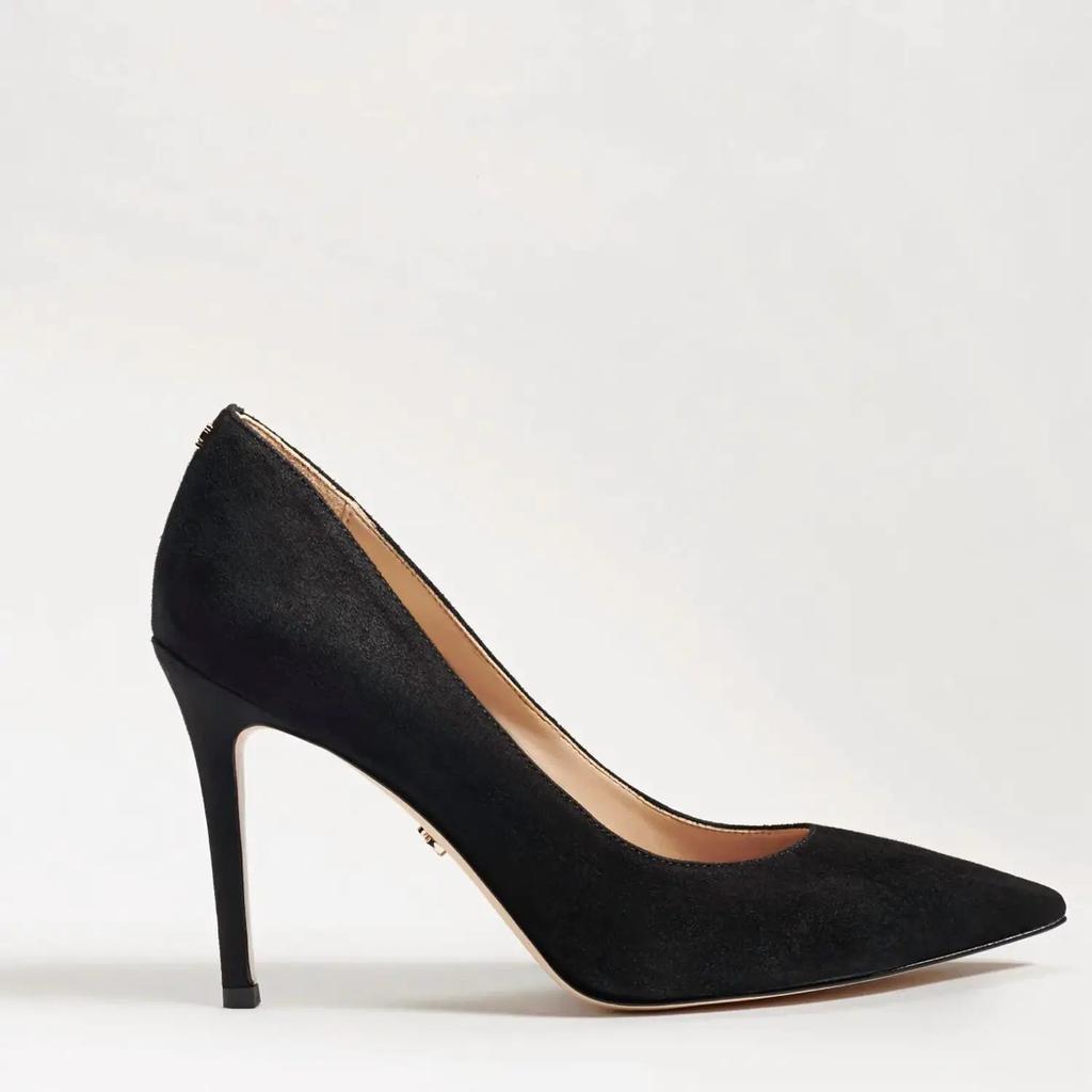 商品Sam Edelman|Hazel Pointed Toe Heel in Black Suede,价格¥670,第4张图片详细描述