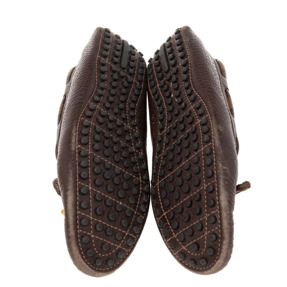 Louis Vuitton Brown Leather Arizona Bow Loafers Size 37.5 商品