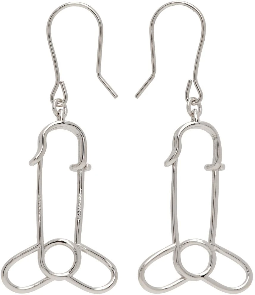商品JW Anderson|Silver Penis Pin Drop Earrings,价格¥826,第1张图片