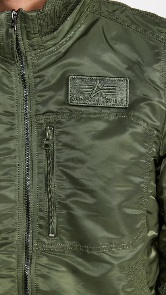 Alpha Industries Ma-1 Hooded Rib Flight Jacket商品第6张图片规格展示