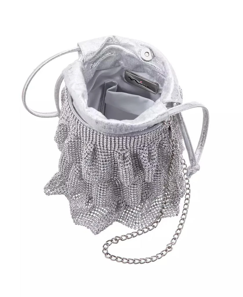 商品Nina|4 Tired Crystal Mesh Pouch Bag,价格¥436,第4张图片详细描述