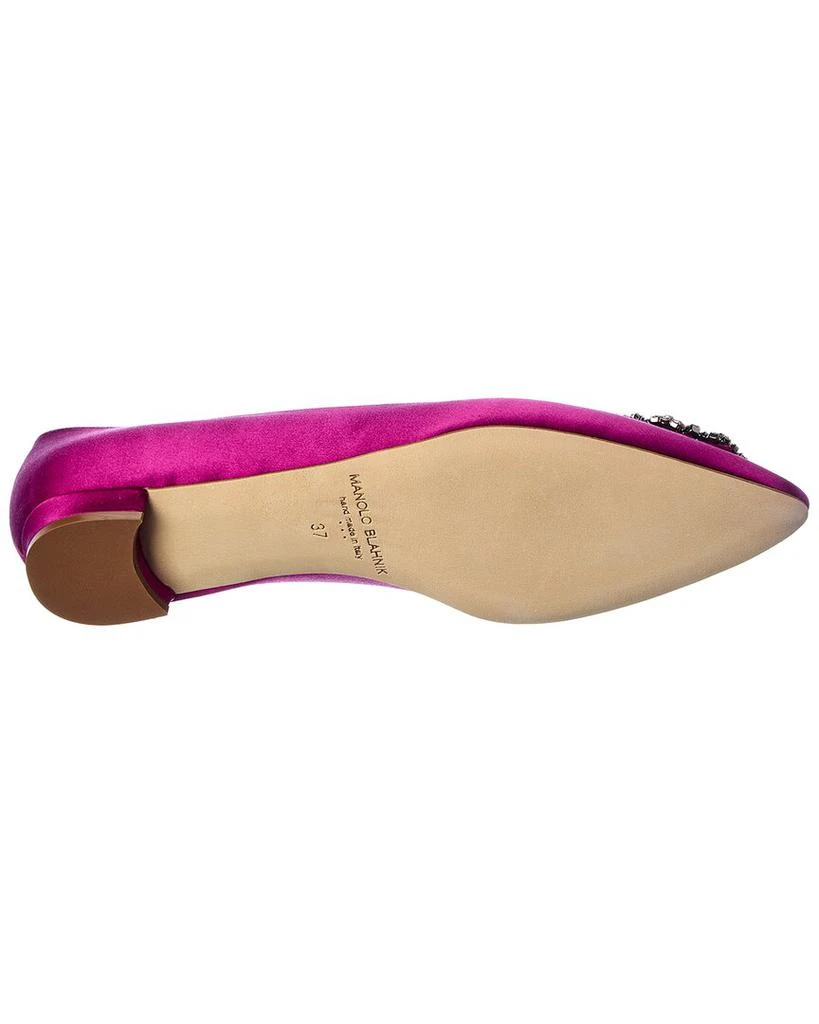 商品Manolo Blahnik|Manolo Blahnik Hangisi Satin Flat,价格¥5455,第4张图片详细描述