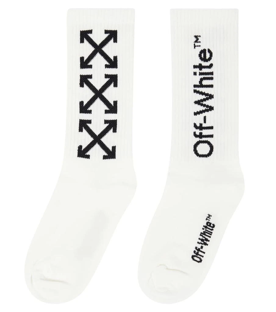 商品Off-White|Logo棉质混纺袜子,价格¥505,第3张图片详细描述