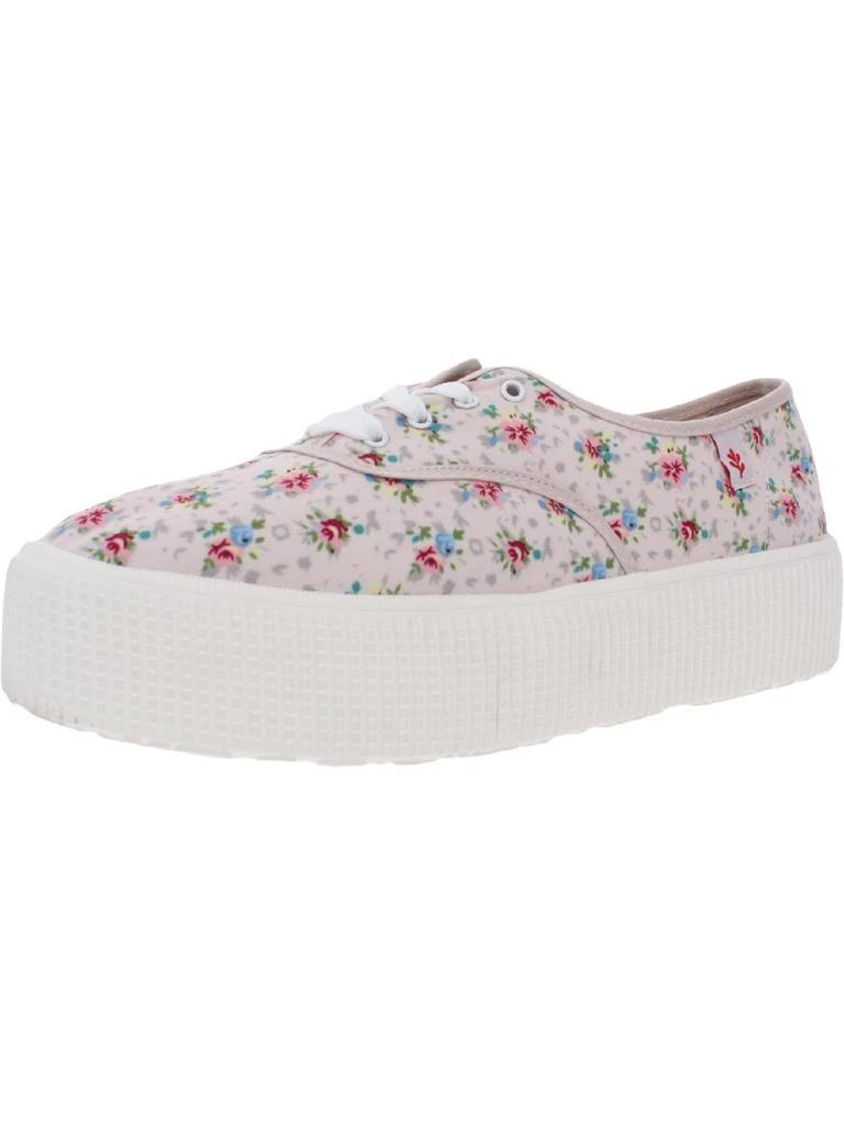 商品Steve Madden|Stream Womens Recycled Fabric Floral  Print Fashion Sneakers,价格¥221,第1张图片详细描述