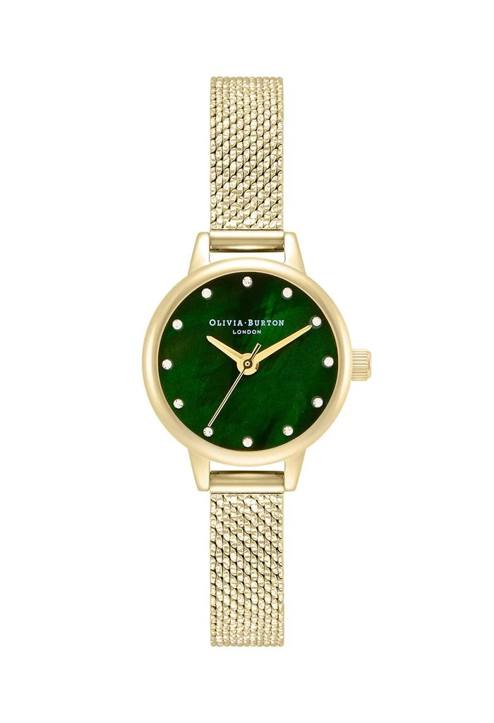 商品Olivia Burton|Olivia Burton Ladies Classics Green Dial Mesh Watch Gold Plated,价格¥1193,第1张图片