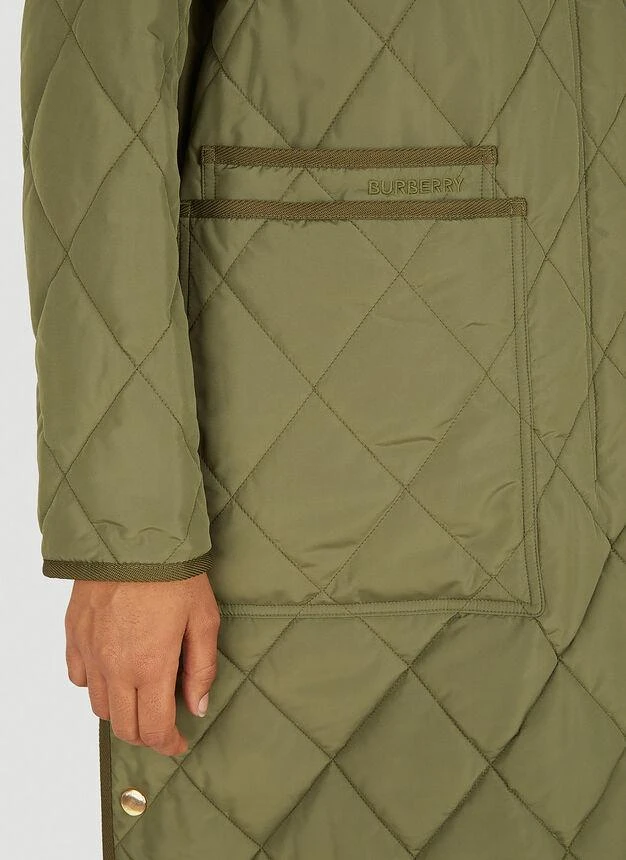 Quilted Coat in Green 商品