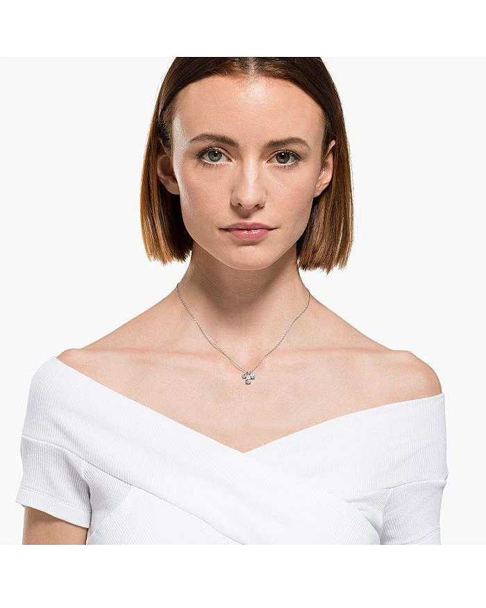 商品Swarovski|Mesmera Three Stone Pendant Necklace, 15.6",价格¥882,第4张图片详细描述