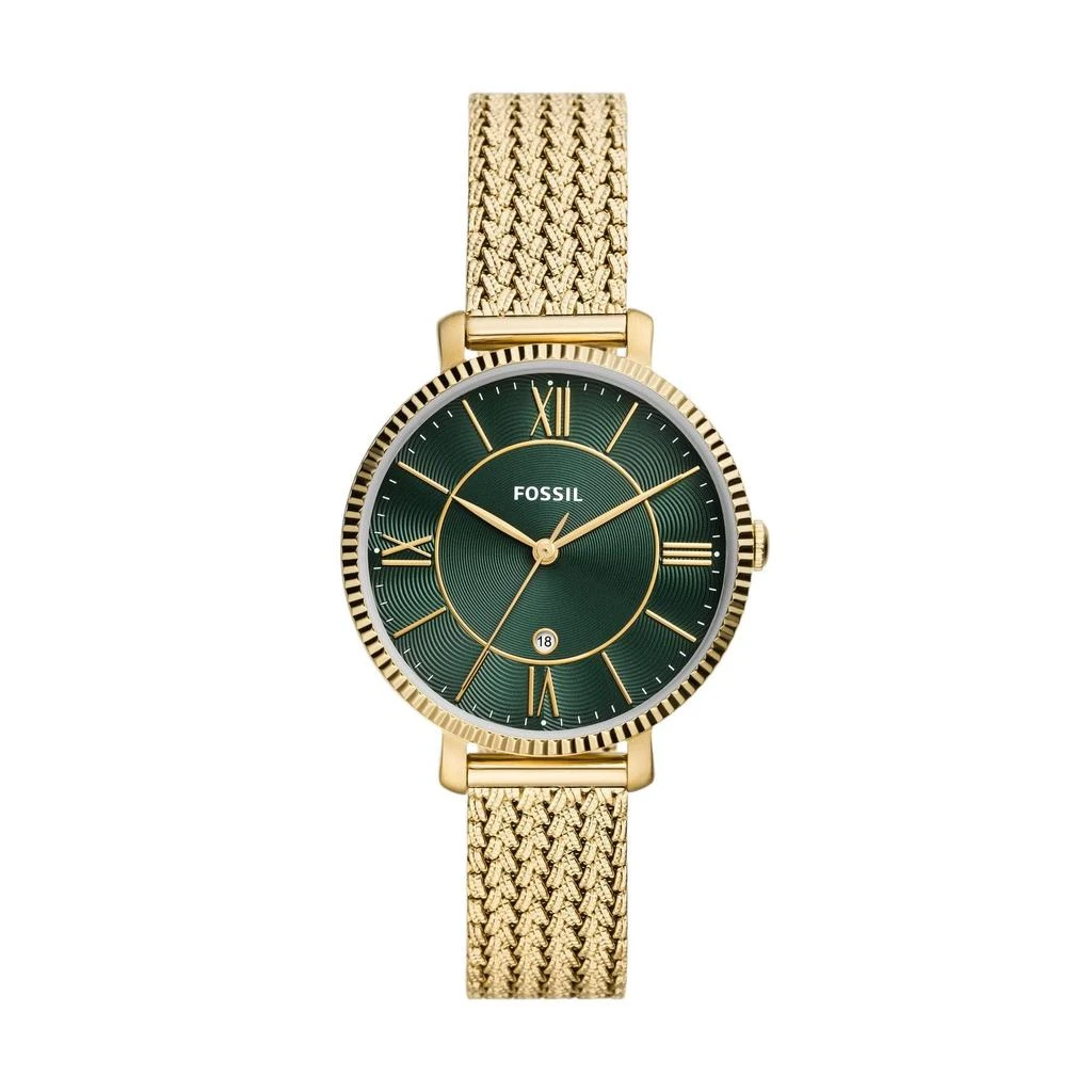 商品Fossil|Jacqueline Three Hand Stainless Steel Mesh Watch - ES5242,价格¥1046,第1张图片