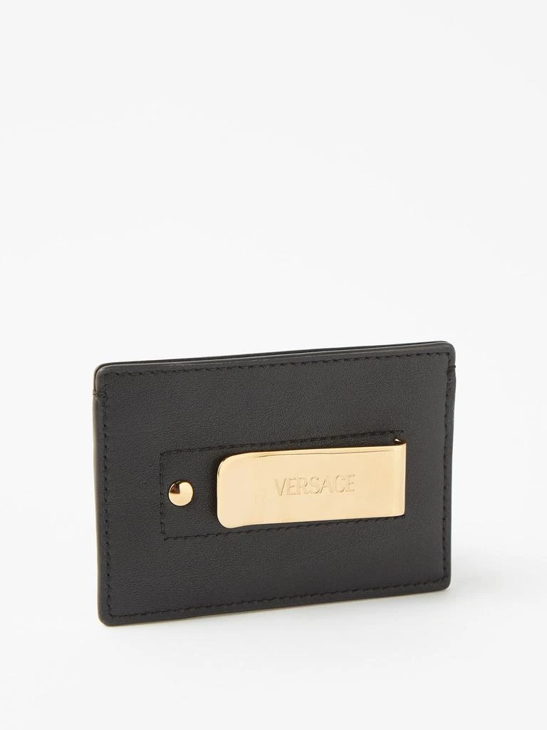 商品Versace|Medusa-medallion clipped leather cardholder,价格¥1903,第3张图片详细描述
