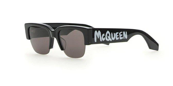 商品Alexander McQueen|Alexander McQueen Eyewear Logo Printed Sunglasses,价格¥874,第2张图片详细描述