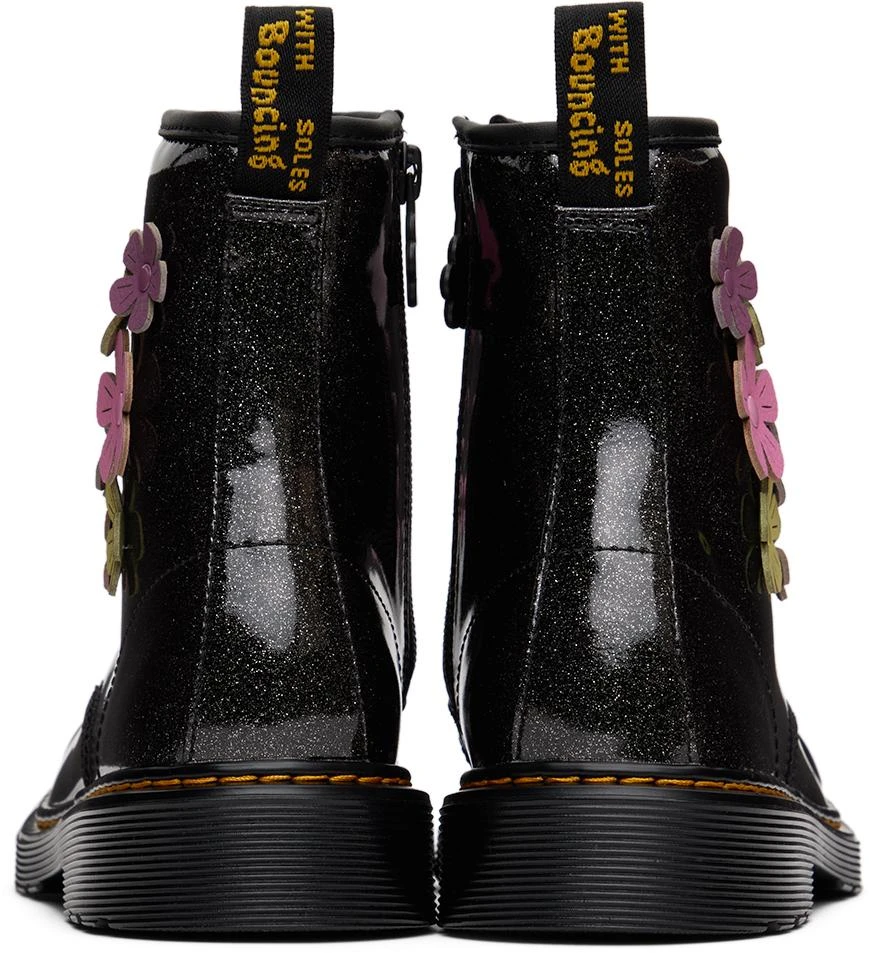 商品Dr. Martens|Kids Black 1460 Flower Appliqué Big Kids Boots,价格¥500,第2张图片详细描述