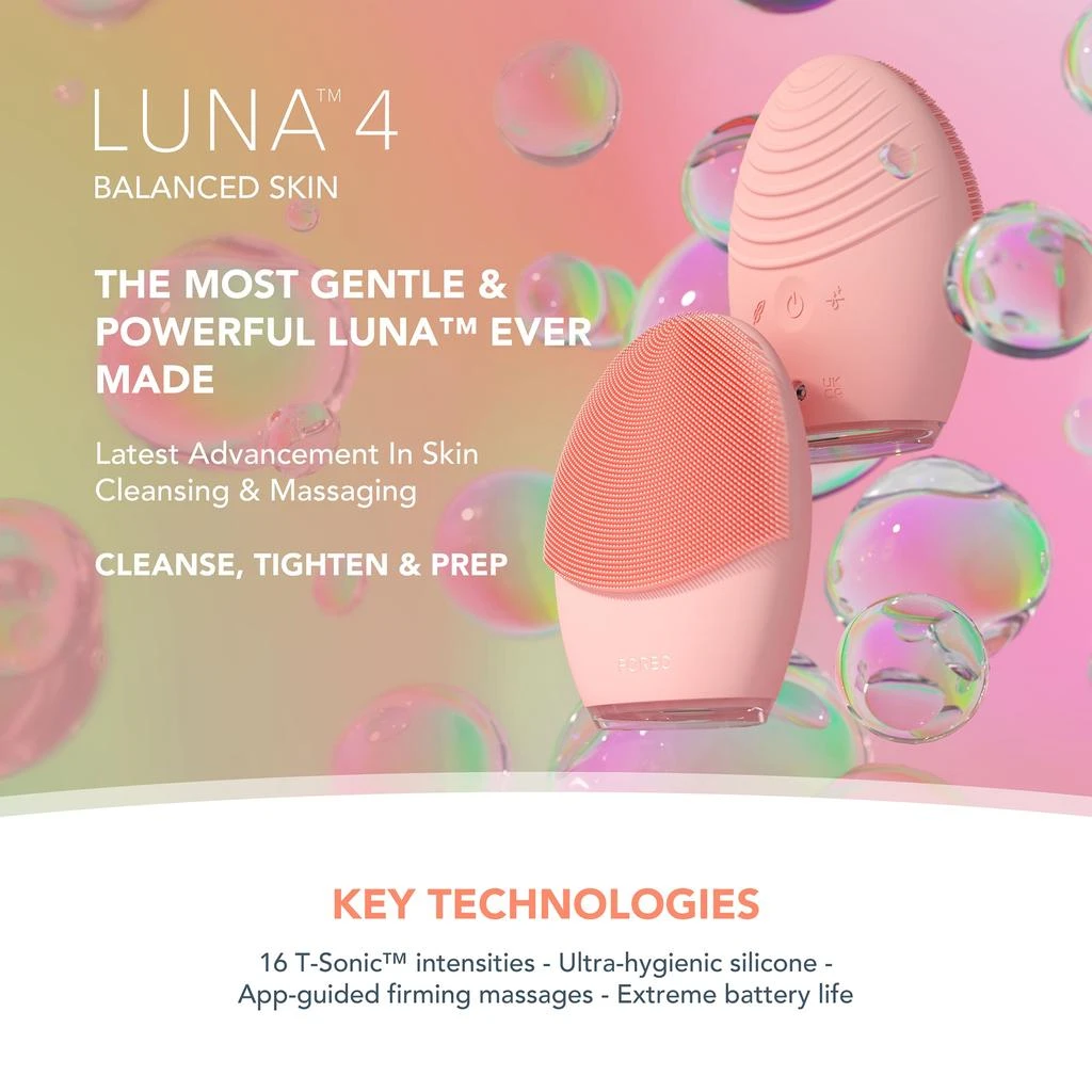 商品Foreo|FOREO LUNA 4 Smart Facial Cleansing and Firming Massage Device - Balanced Skin,价格¥992,第2张图片详细描述