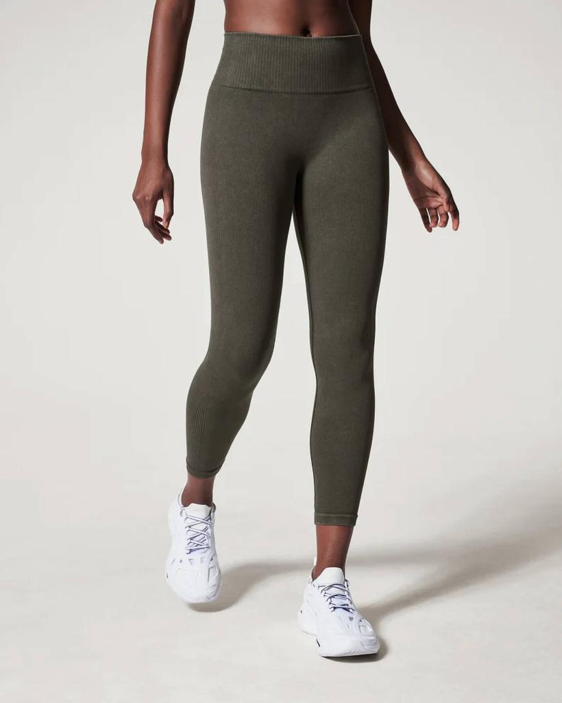 商品SPANX|Soft Stretch Seamless Leggings In Dark Palm,价格¥492,第1张图片