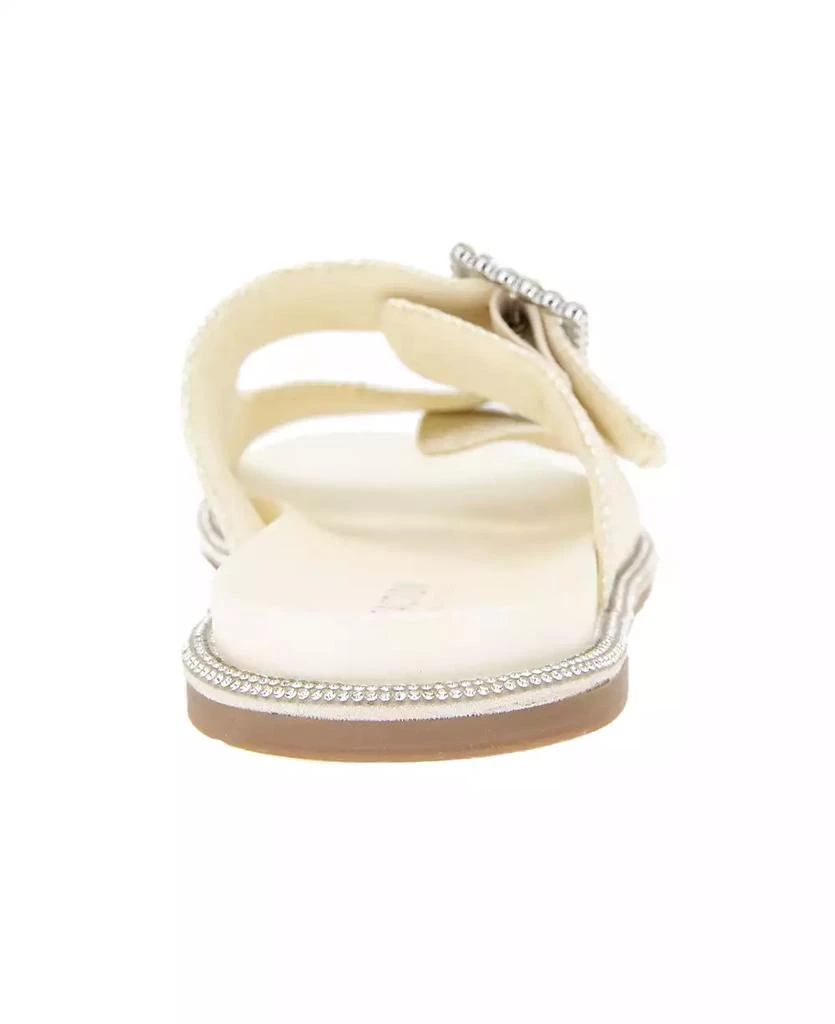 商品Kenneth Cole|Women's Sydney Two Band Jewel Buckle Flat Sandals,价格¥290,第3张图片详细描述