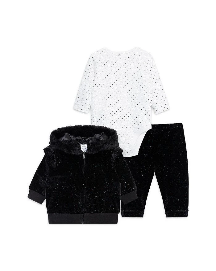 商品Little Me|Girls' Sparkle Bodysuit, Jacket & Pants - Baby,价格¥268,第1张图片详细描述