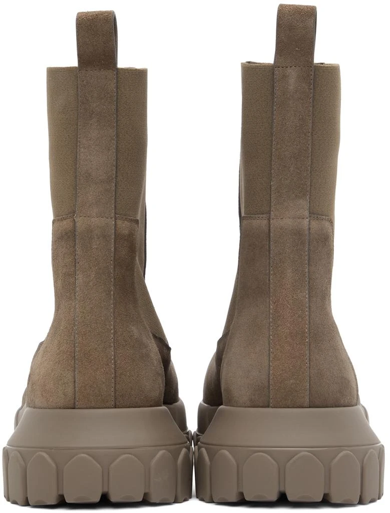 商品Rick Owens|Gray Beatle Bozo Tractor Chelsea Boots,价格¥5213,第2张图片详细描述