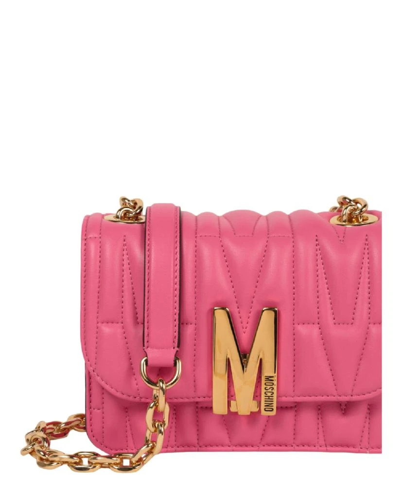商品Moschino|Quilted M-Logo Crossbody Bag,价格¥3265,第3张图片详细描述