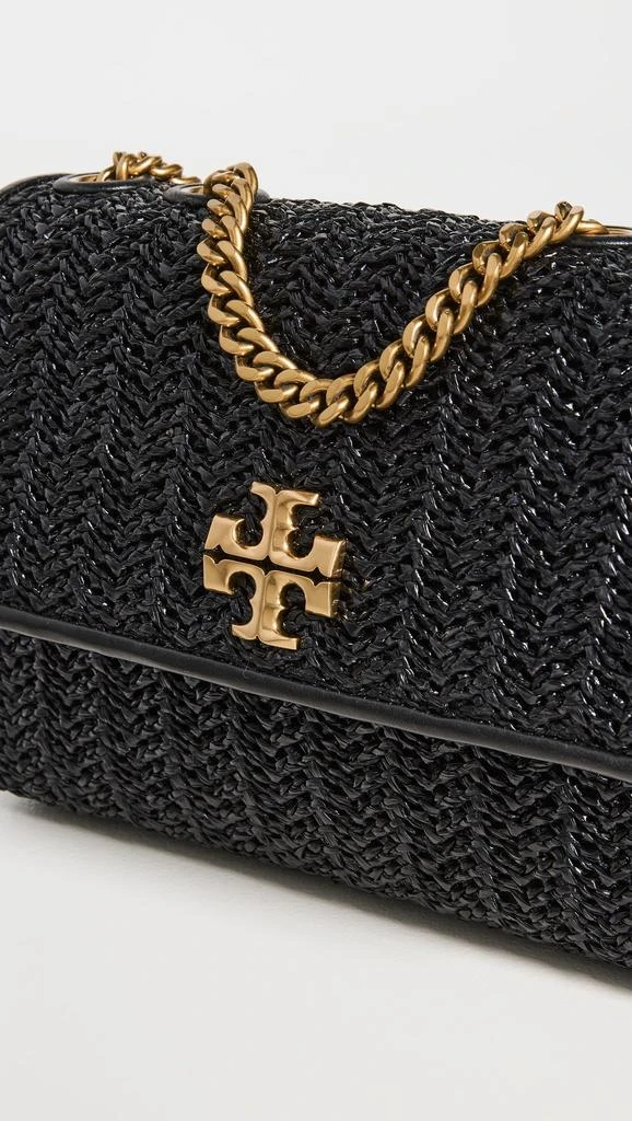 商品Tory Burch|Tory Burch 汤丽柏琦 小号 Kira V 型涂漆草编多种背法肩背包,价格¥4977,第5张图片详细描述