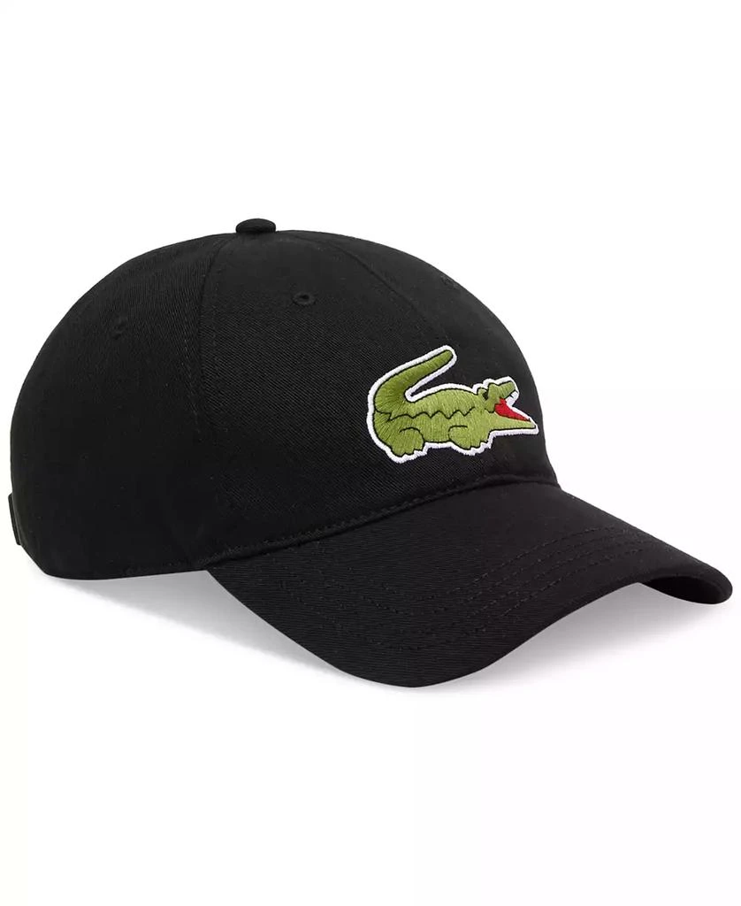 商品Lacoste|Men's Adjustable Croc Logo Cotton Twill Baseball Cap,价格¥301,第1张图片