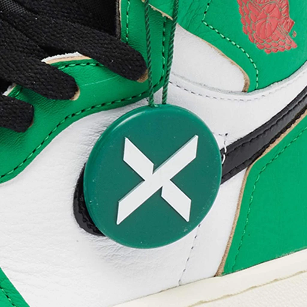 Air Jordans Green/White Leather 1 Retro High Top Sneakers Size 38.5 商品