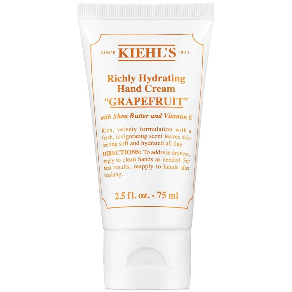 商品Kiehl's|Richly Hydrating Hand Cream - Grapefruit, 2.5-oz.,价格¥134,第1张图片