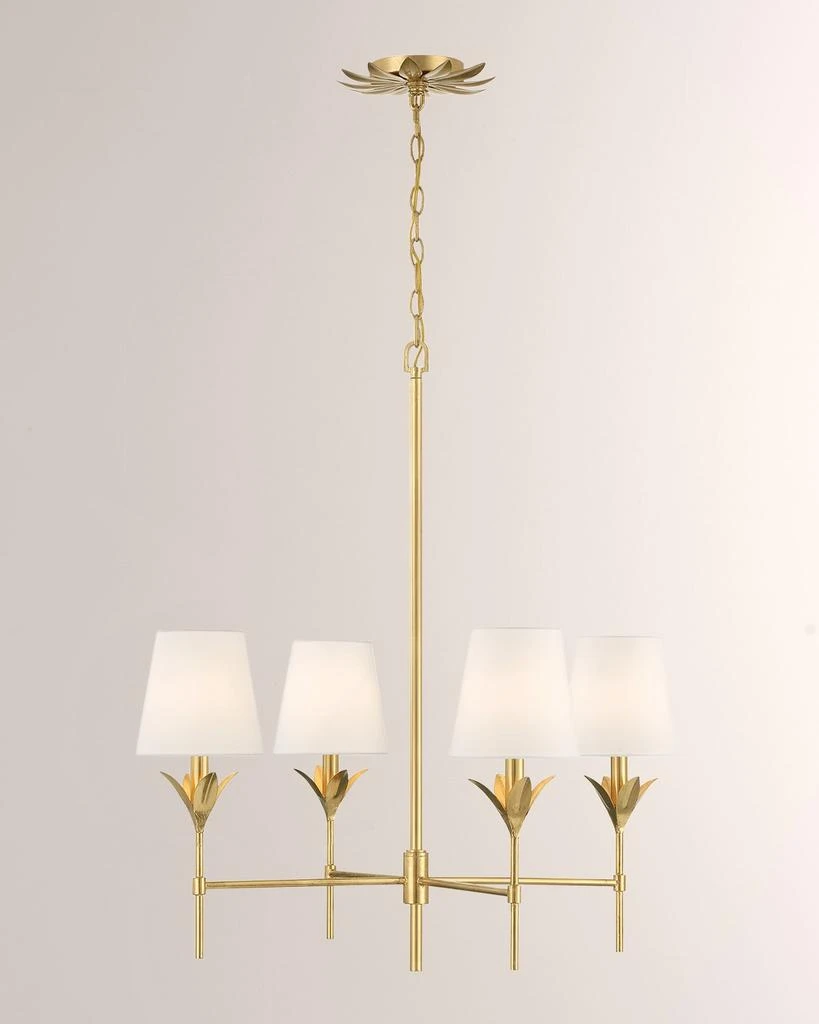 商品Crystorama|Broche 4-Light Chandelier,价格¥2866,第1张图片