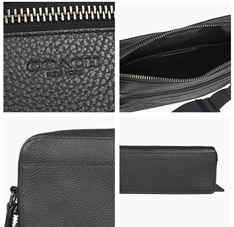商品Coach|美国直邮 COACH 蔻驰 男士皮多层拉链斜挎包 相机包 91484,价格¥2205,第7张图片详细描述